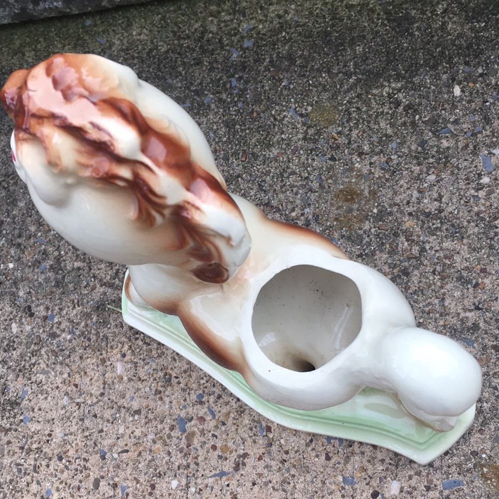 Vintage ceramic Remple “Frisky”pony planter (7024). - Picture 3 of 9